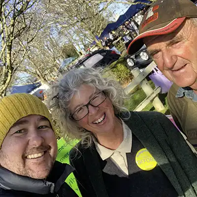 Angela Offord at the Evendale market in Lyons